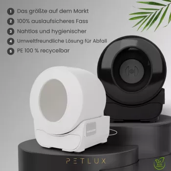 Preview: Petlux V3 Automatische Katzentoilette Schwarz