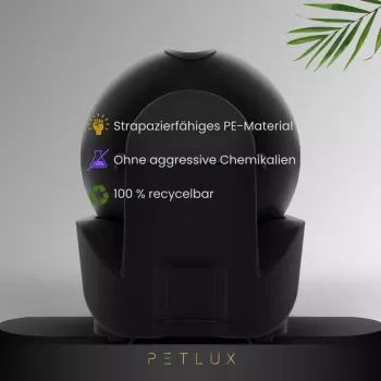 Petlux V3 Automatische Katzentoilette Schwarz