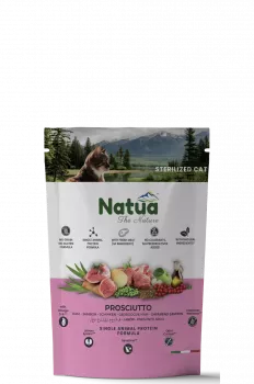 Natua Trockenfutter Katze Kastriert Schinken  350g