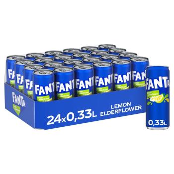 Fanta Lemon Elderflower 330ml (24 Dosen inkl. Pfand)