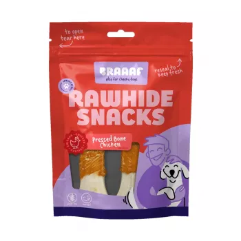Braaaf Rawhide Pressed Bone Huhn - 12,5 cm
