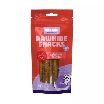 Braaaf Rawhide Roll Sticks Huhn - 8 St
