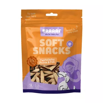 Braaaf Soft Snack Gedrehte Bites - Huhn & Fisch