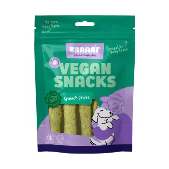 Braaaf Vegan Snack Spinat Stick - 12 cm