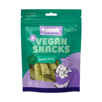 Braaaf Vegan Snack Spinat Stick - 6 cm