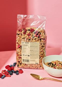 Crunchy Bio Beeren Granola 1 kg