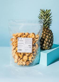 Gepuffte Bio Ananasstücke 500 g