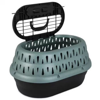 Preview: Petmate Top Load Cat Kennel Pearl Green Frost