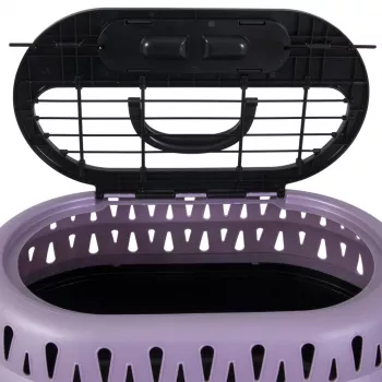 Preview: Petmate Top Load Cat Kennel Pearl Bubble Grape