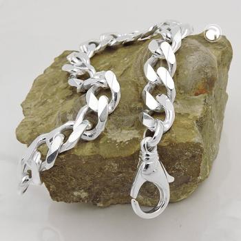 Herren Armband 11x2mm Weitpanzer Silber 925