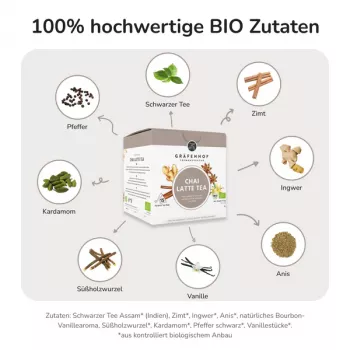 Preview: Chai Latte Tee, 15 Pyramidenbeutel