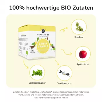 Preview: Sweet Vanilla Tee, 15 Pyramidenbeutel