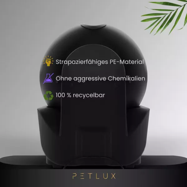 Petlux V3 Automatische Katzentoilette Schwarz