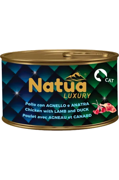 Natua Gelee Katzenfutter Hühnchen mit Lamm und Ente  85 g