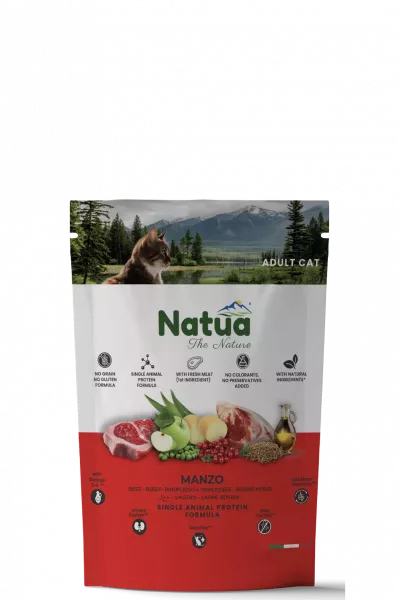 Natua Trockenfutter Katze (Adult) Rind  350g