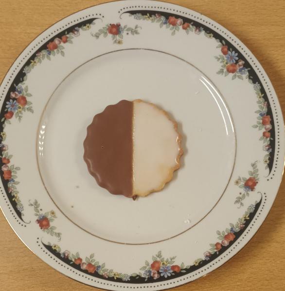 Buttertaler Amerikaner Style mit Schokolade und Zitronenglasur