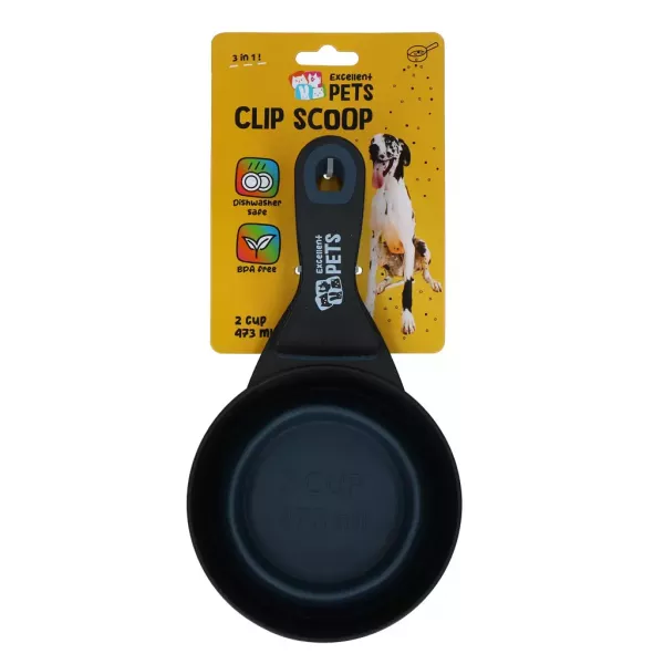 Excellent Pets Fütterschaufel mit Verriegelungsclip 2 cup