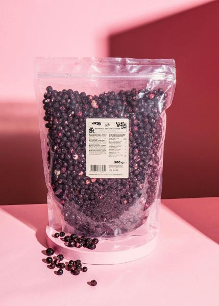 Gefriergetrocknete schwarze Johannisbeeren 500 g