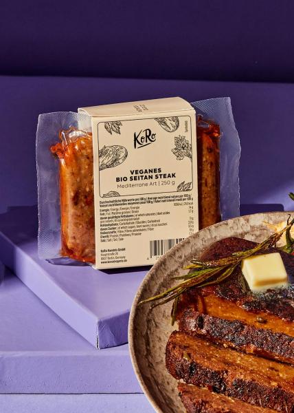 Veganes Bio Seitan Steak Mediterrane Art 250 g