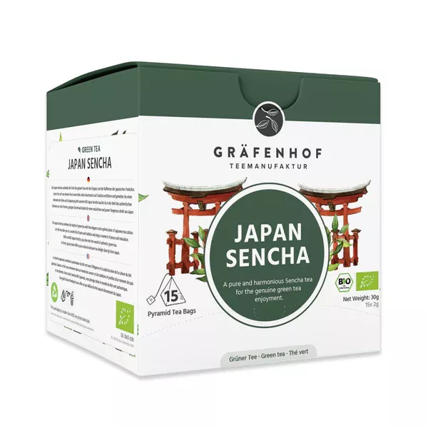 Japan Sencha Tee, 15 Pyramidenbeutel