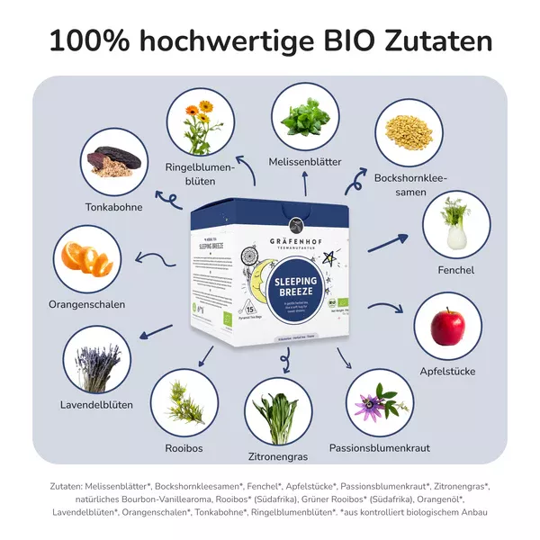 Sleeping Breeze Tee, 15 Pyramidenbeutel